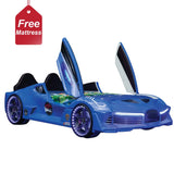 Kids Car Bed Aero Premium Race Car Bed with Mattress Cakidsroom