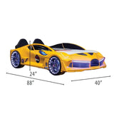 Aero Premium Race Car Bed w/ Free Mattress CaKidsRoom