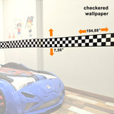 Checkered Wallpaper CaKidsRoom