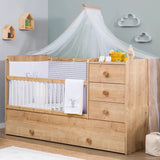 Crib Mocha Convertible Baby Crib/Cradle w/Trundle Bed & Drawers CaKidsRoom