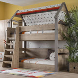 Full Over Double Bunk Bed freeshipping - Cakidsroom