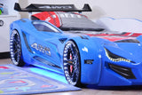 MNV1 Race Car Bed for Kids w/LED Lights & Sounds Effects CaKidsRoom
