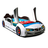 Race Car Bed for Kids MZ Super Race Car Bed For Kids w/LEDs & Sound Effects CaKidsRoom