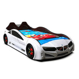 Race Car Bed for Kids MZ Super Race Car Bed For Kids w/LEDs & Sound Effects CaKidsRoom