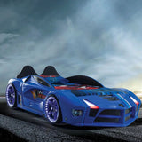 race car bed Moon Luxury Race Car Bed w/LEDs & Sound Effects (Free Mattress) CaKidsRoom