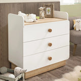 Dresser Natura White Dresser w/Mounted Desk CaKidsRoom