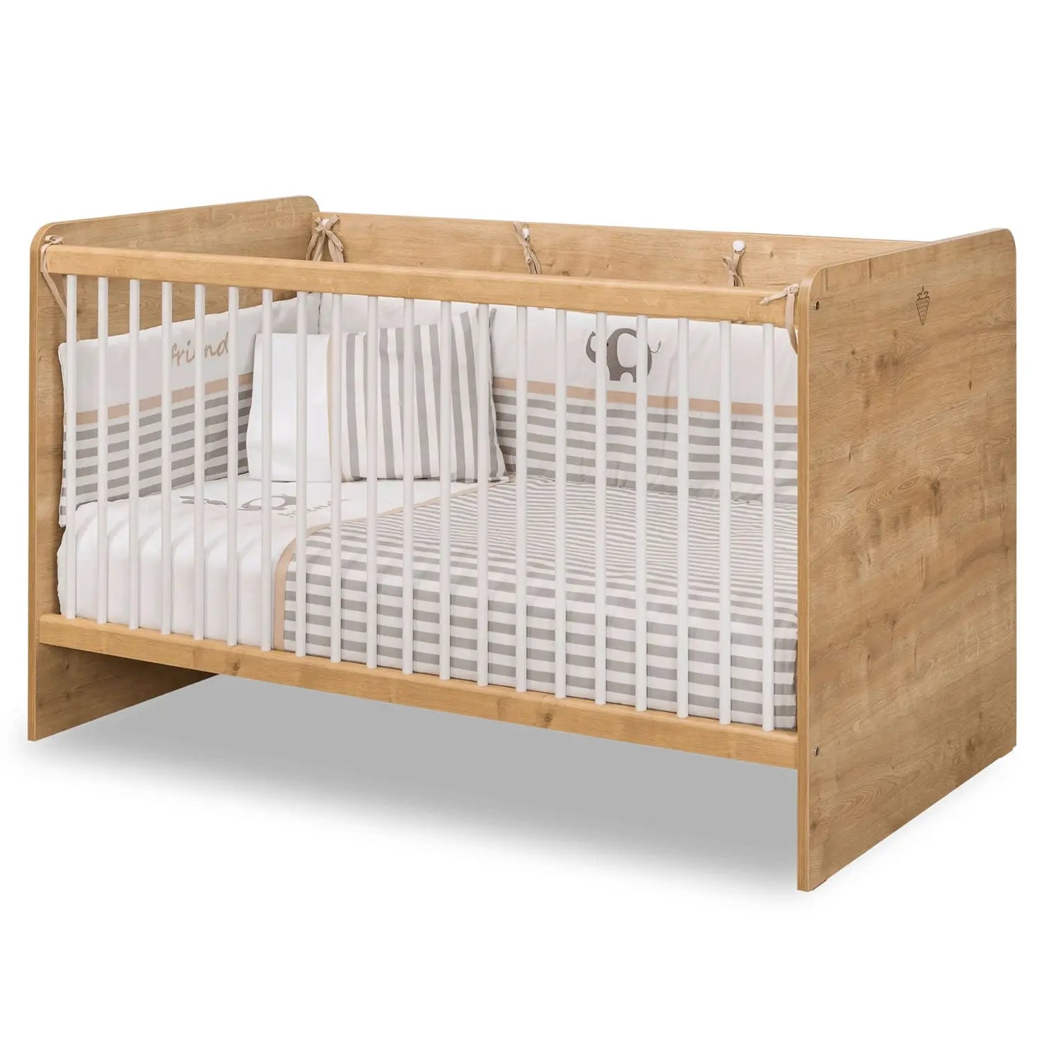 Mocha Crib Baby Cradle Bed White & Oak Tones Crib Bedding Set Canada