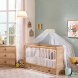 Natural Wood Mocha Crib freeshipping - Cakidsroom