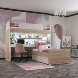 New City Bunk Beds for Girls with Desk Set freeshipping - Cakidsroom