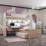 New City Bunk Beds for Girls with Desk Set freeshipping - Cakidsroom