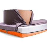 Bean Bag 2-Color Paq Bed Bean Bag (Orange) - Convertible to Camping Mattress CaKidsRoom