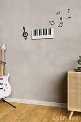Piano Coat (11 Key) -Wall Mountable Piano Towel Coat Umbrella Bag Hanger Hook Rack Coat Hooks - Black and White (Copy) (Copy) CaKidsRoom