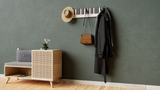 Piano Coat (21 Key) -Wall Mountable Piano Towel Coat Umbrella Bag Hanger Hook Rack Coat Hooks - Black and White CaKidsRoom