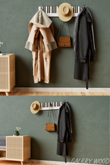 Piano Coat (21 Key) -Wall Mountable Piano Towel Coat Umbrella Bag Hanger Hook Rack Coat Hooks - Black and White CaKidsRoom
