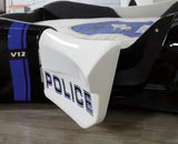Premium POLICE Race Car Bed w/LEDs & Sound Effects CaKidsRoom