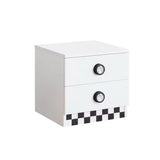 Star Racer Nightstand for Kids - White - CaKidsRoom