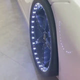 Moon Luxury Race Car Bed w/LEDs & Sound Effects (Free Mattress)