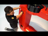Premium POLICE Race Car Bed for Kids w/LEDs & Sound Effects