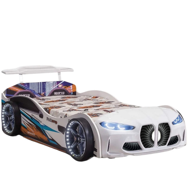 GTX Race Car Bed w/LEDs & Sound Effects