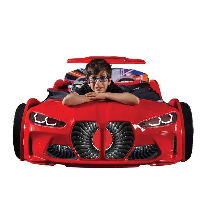 GTX Race Car Bed w/LEDs & Sound Effects