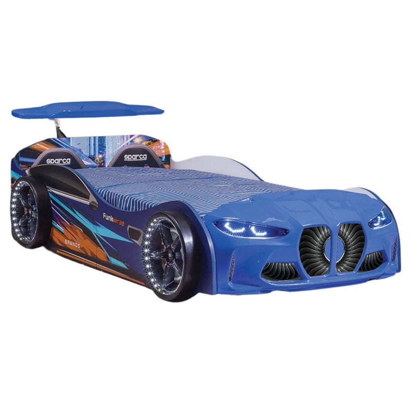 GTX Race Car Bed w/LEDs & Sound Effects