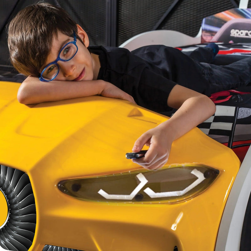 GTX Race Car Bed w/LEDs & Sound Effects