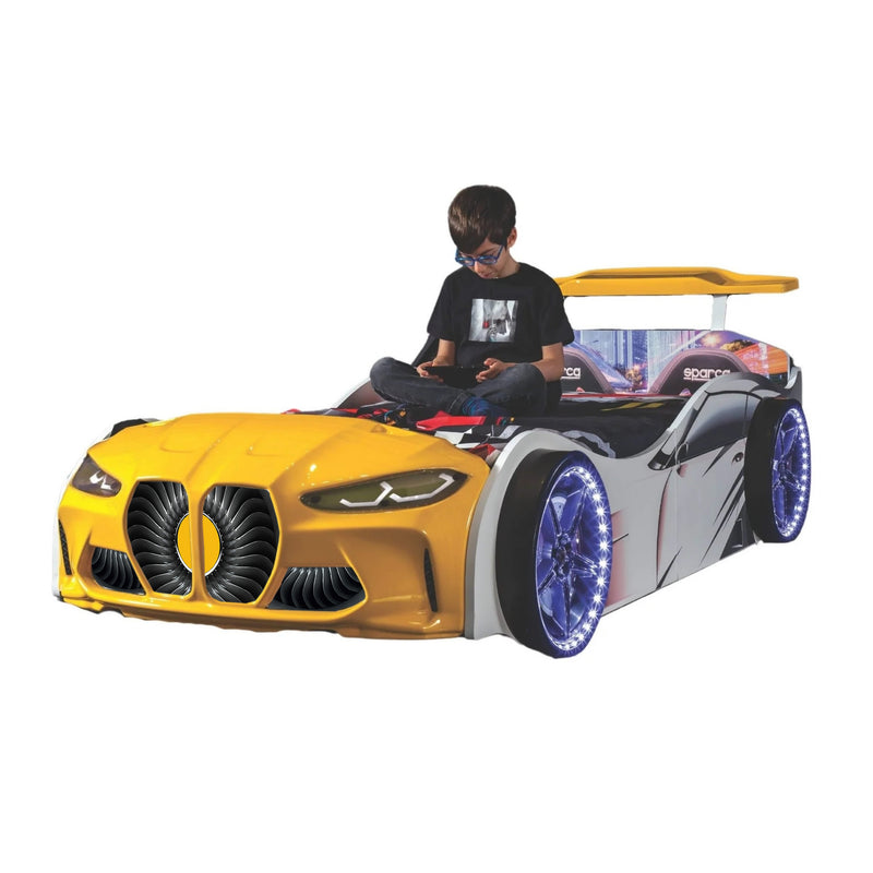 GTX Race Car Bed w/LEDs & Sound Effects
