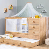 Crib Mocha Convertible Baby Crib/Cradle w/Trundle Bed & Drawers CaKidsRoom