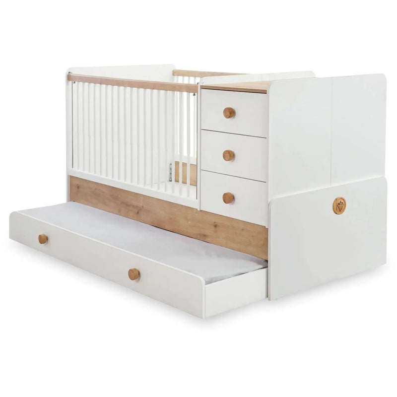 Crib Crib Natura Baby Sl Convertible Baby Bed (w/Trundle Bed - 80x180 Cm) CaKidsRoom