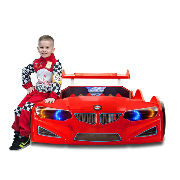 GT1 Race Car Bed w/Free Mattress freeshipping - Cakidsroom 