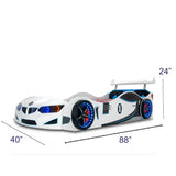 GT1 Race Car Bed w/Free Mattress freeshipping - Cakidsroom 