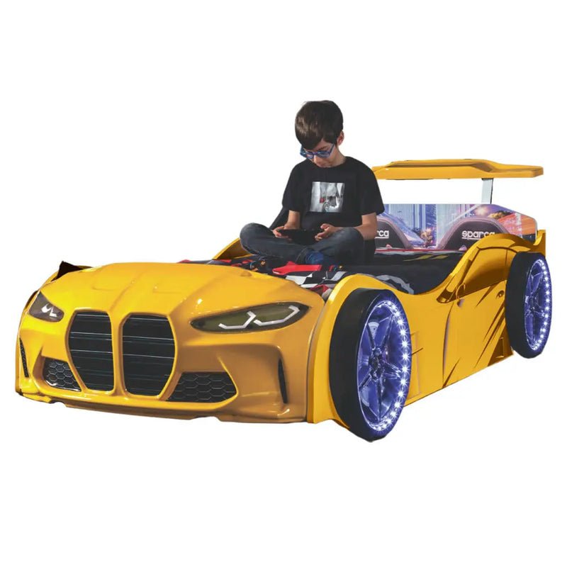 Race Car Bed GTX Race Car Bed w/LEDs & Sound Effects CaKidsRoom