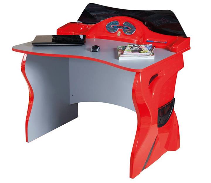 Motor Racing Desk Luxury Race Car Garage Bedroom Kids Study Desk – cakidsroom