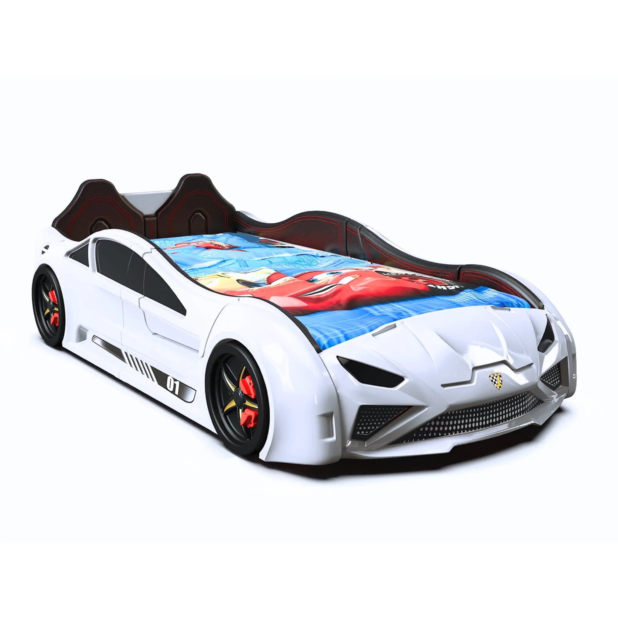 Nitro RX Race Car Bed for Kids w/LED Lights & Sound Effects - CaKidsRoom