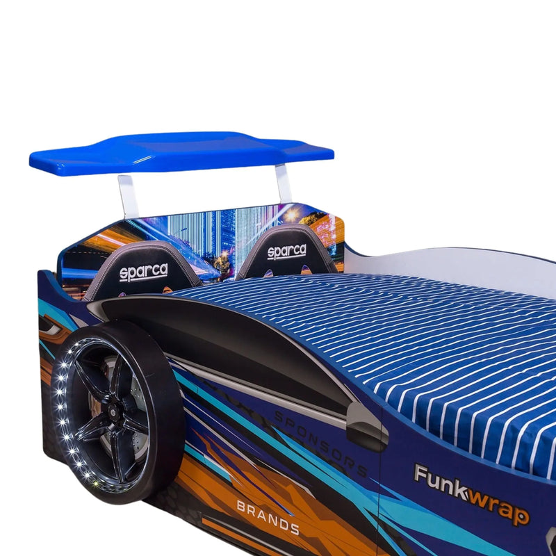 GTX Race Car Bed w/LEDs & Sound Effects CaKidsRoom