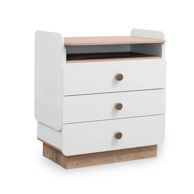 Dresser Natura White Dresser w/Mounted Desk CaKidsRoom