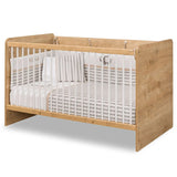 Natural Wood Mocha Crib freeshipping - Cakidsroom 