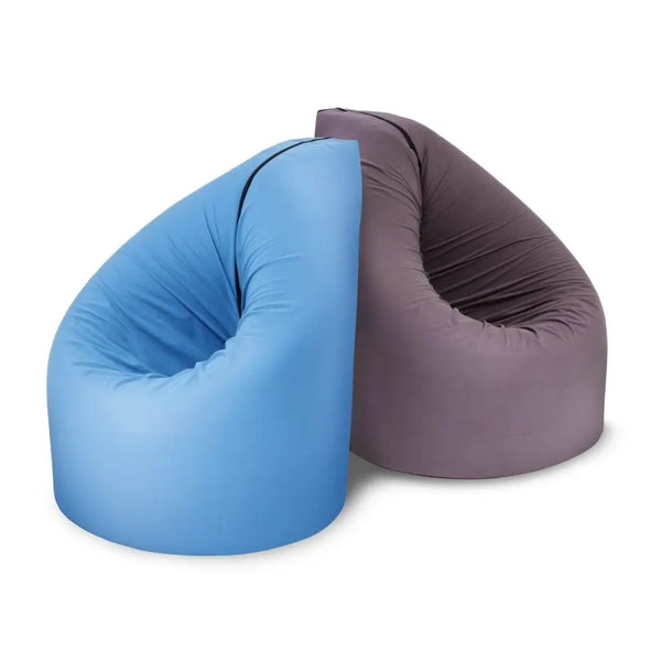 Bean Bag 2-Color Paq Bed Bean Bag (Blue) - Convertible to Camping Mattress CaKidsRoom