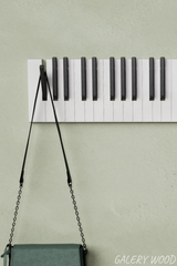 Piano Coat (21 Key) -Wall Mountable Piano Towel Coat Umbrella Bag Hanger Hook Rack Coat Hooks - Black and White CaKidsRoom