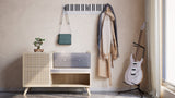Piano Coat (21 Key) -Wall Mountable Piano Towel Coat Umbrella Bag Hanger Hook Rack Coat Hooks - Black and White CaKidsRoom
