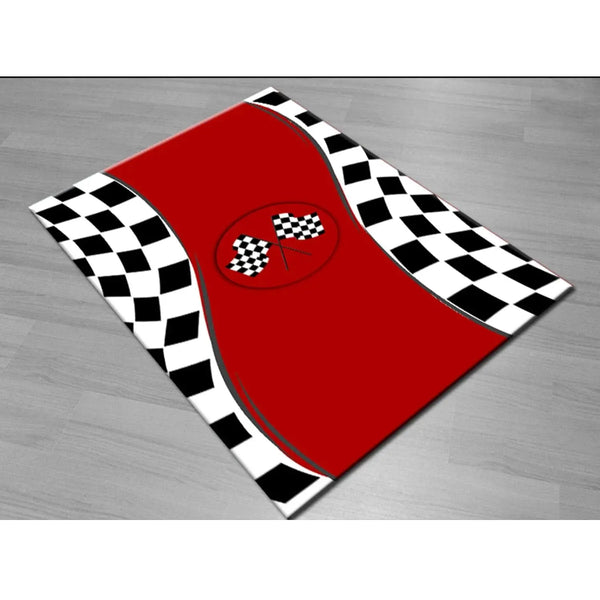 Carpet Race Car Bed Carpet Rugs (4.5' x 6.25') CaKidsRoom (Go)