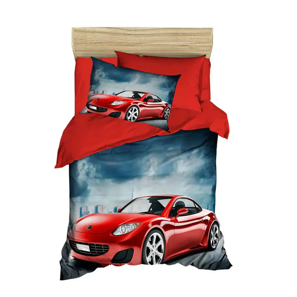 Red Racer Duvet Cover - CaKidsRoom