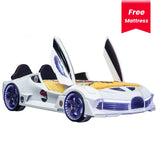 Aero Premium Race Car Bed w/ Free Mattress

