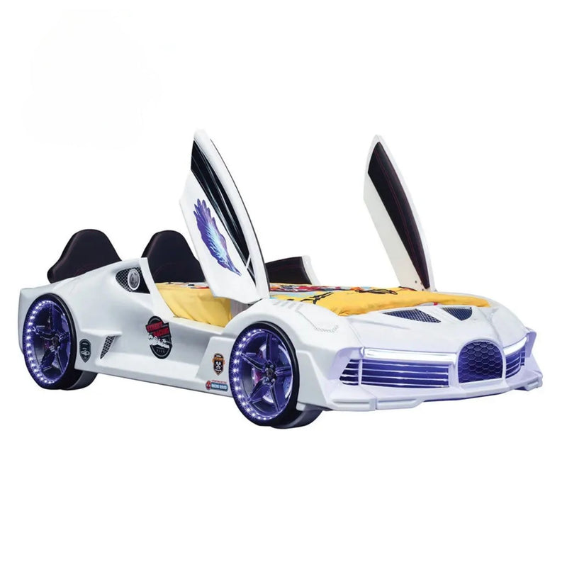 Aero Premium Race Car Bed w/ Free Mattress