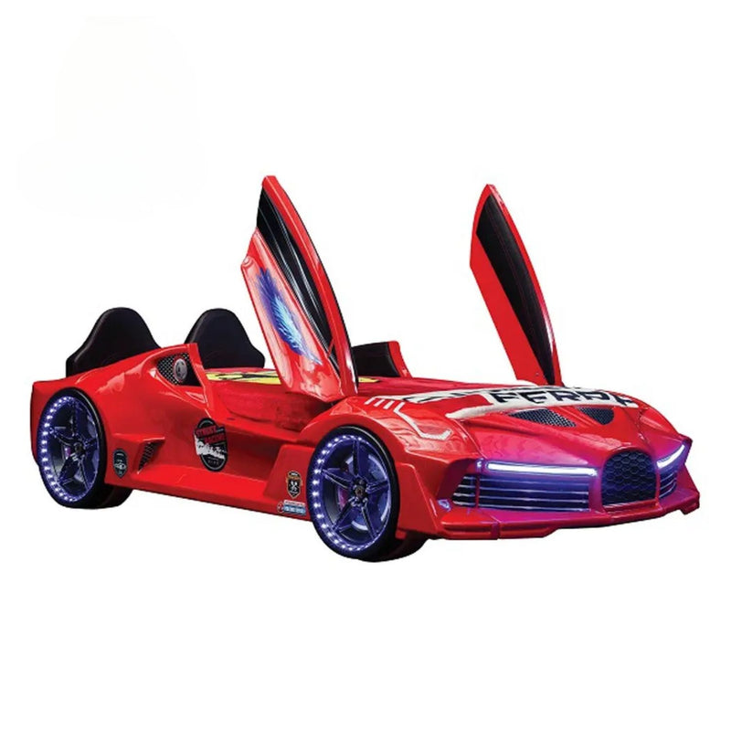 Aero Premium Race Car Bed w/ Free Mattress