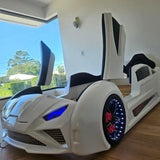 Nitro RX Race Car Bed for Kids w/LED Lights & Sound Effects