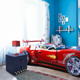 Star Racer Nightstand for Kids - Blue