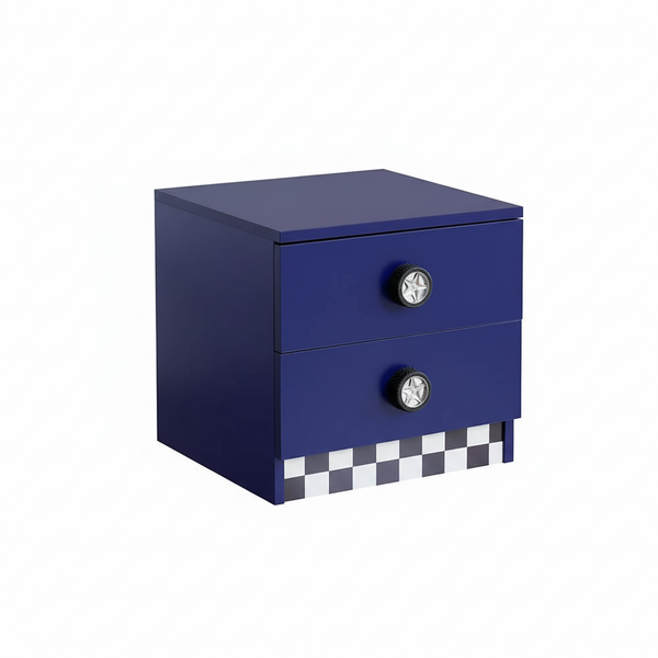 Star Racer Nightstand for Kids - Blue
